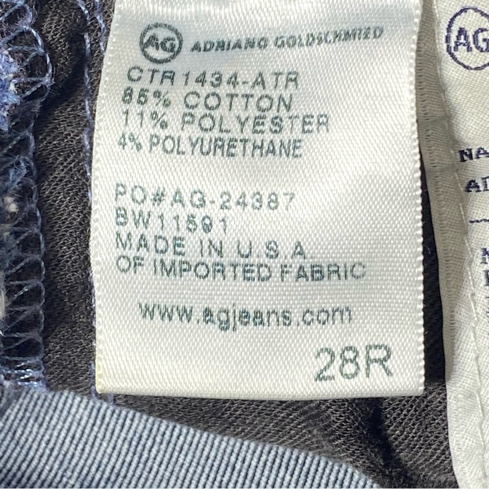AG Adriano Goldschmied Jeans Women's 28R Blue Prima Mid Rise Cigarette Contour - Picture 7 of 16